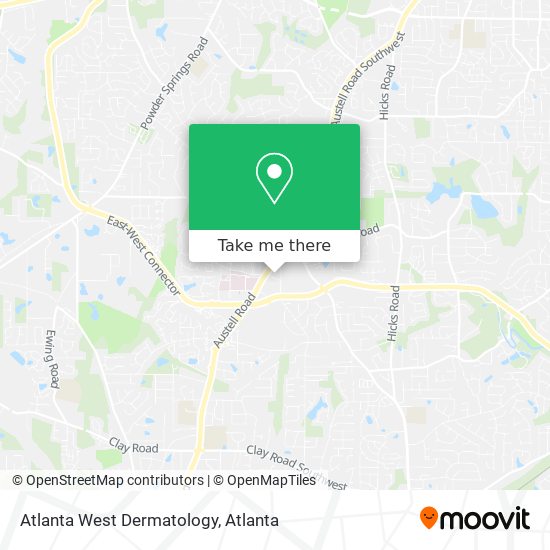 Atlanta West Dermatology map