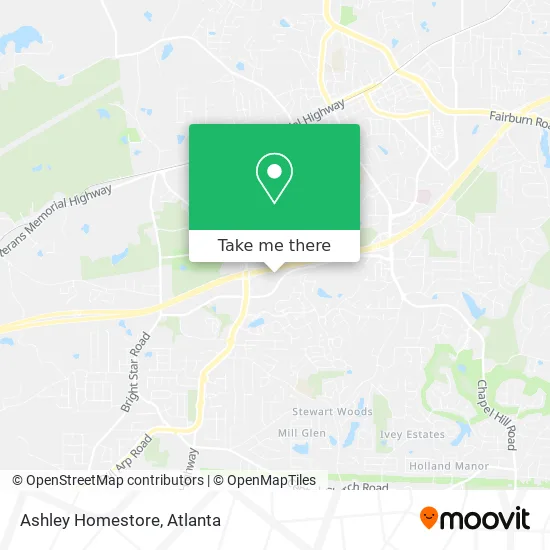 Ashley Homestore map