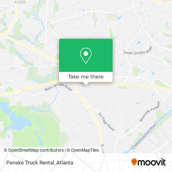 Penske Truck Rental map