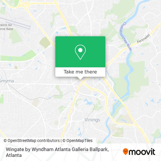 Mapa de Wingate by Wyndham Atlanta Galleria Ballpark