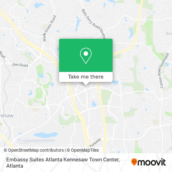 Mapa de Embassy Suites Atlanta Kennesaw Town Center