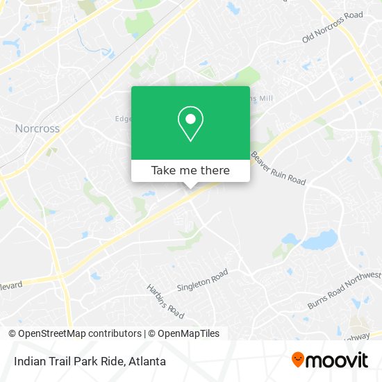 Indian Trail Park Ride map