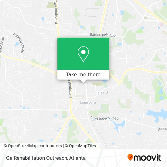 Ga Rehabilitation Outreach map