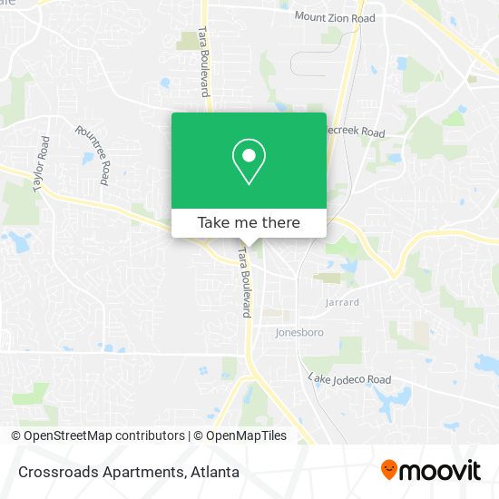 Crossroads Apartments map