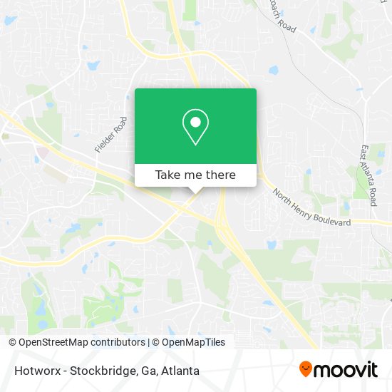 Hotworx - Stockbridge, Ga map