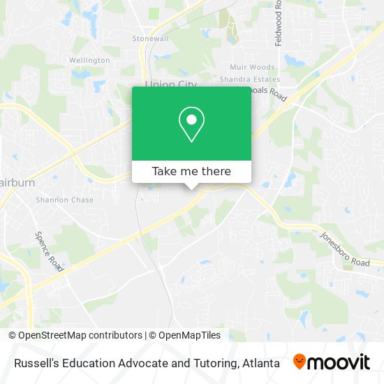 Russell's Education Advocate and Tutoring map