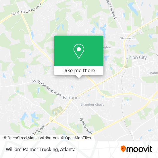 William Palmer Trucking map