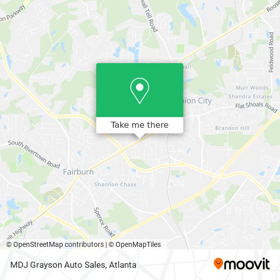 MDJ Grayson Auto Sales map