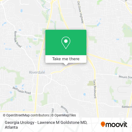 Georgia Urology - Lawrence M Goldstone MD map