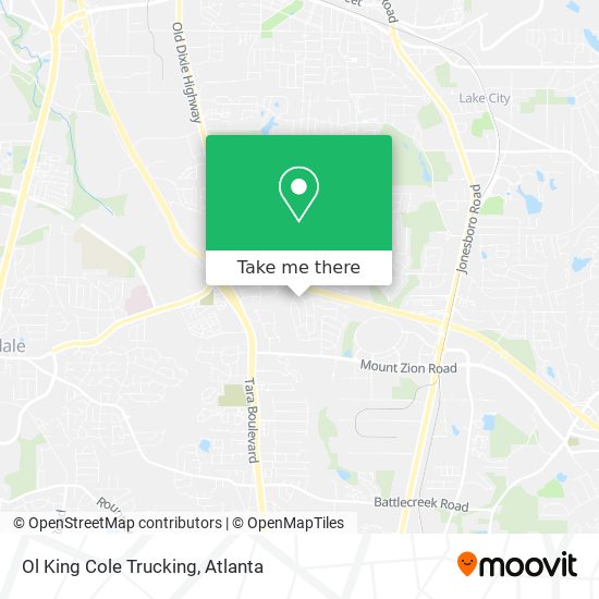Mapa de Ol King Cole Trucking