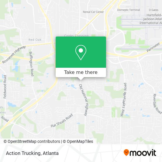 Action Trucking map