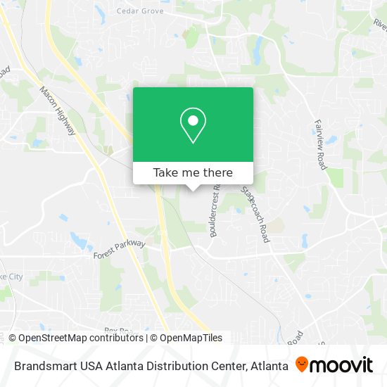 Mapa de Brandsmart USA Atlanta Distribution Center
