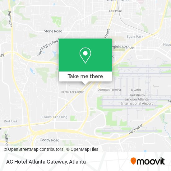 AC Hotel-Atlanta Gateway map