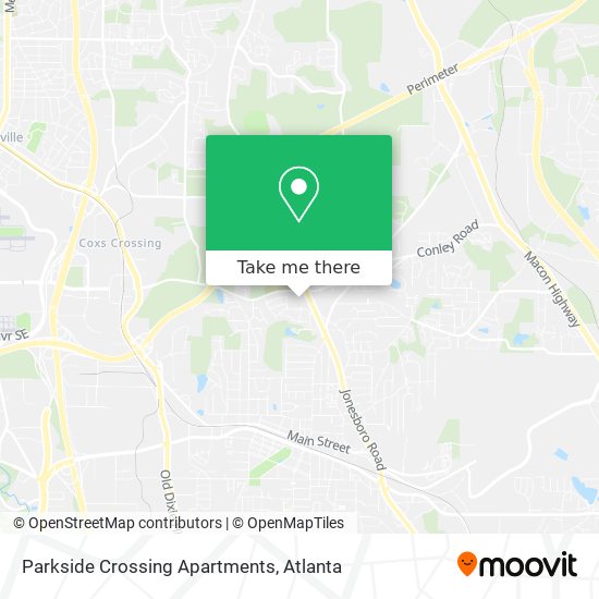 Mapa de Parkside Crossing Apartments