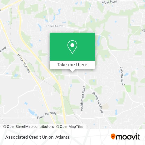 Associated Credit Union map