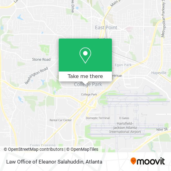 Mapa de Law Office of Eleanor Salahuddin