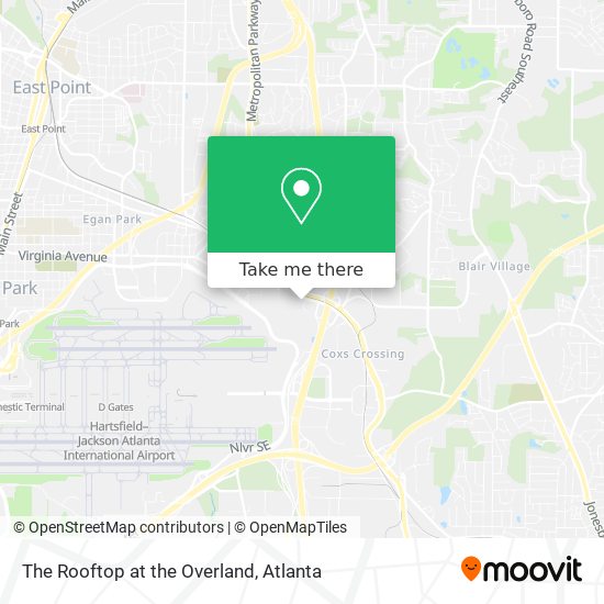 The Rooftop at the Overland map