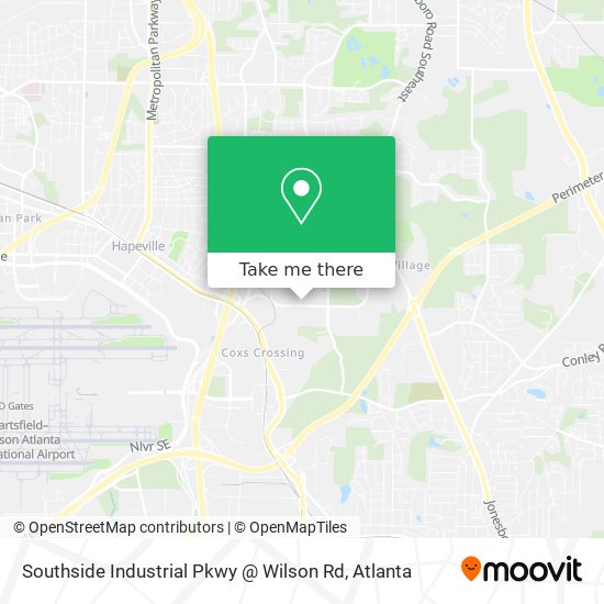 Mapa de Southside Industrial Pkwy @ Wilson Rd