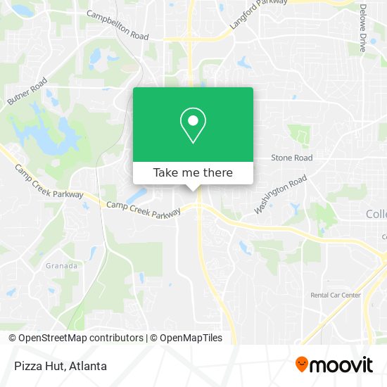 Pizza Hut map