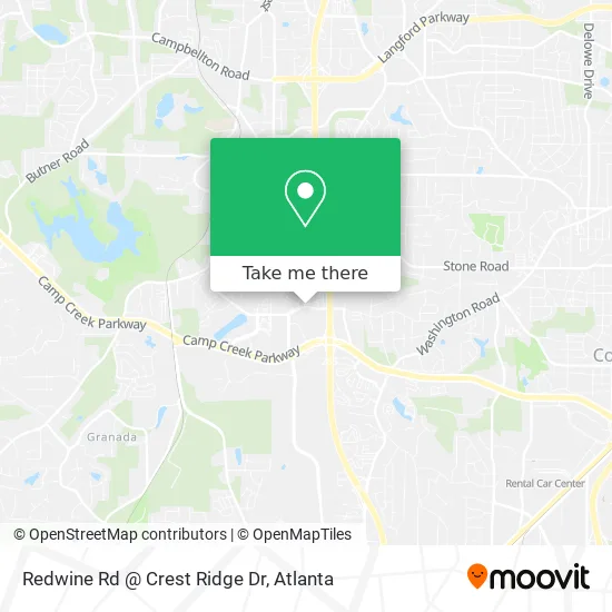 Redwine Rd @ Crest Ridge Dr map