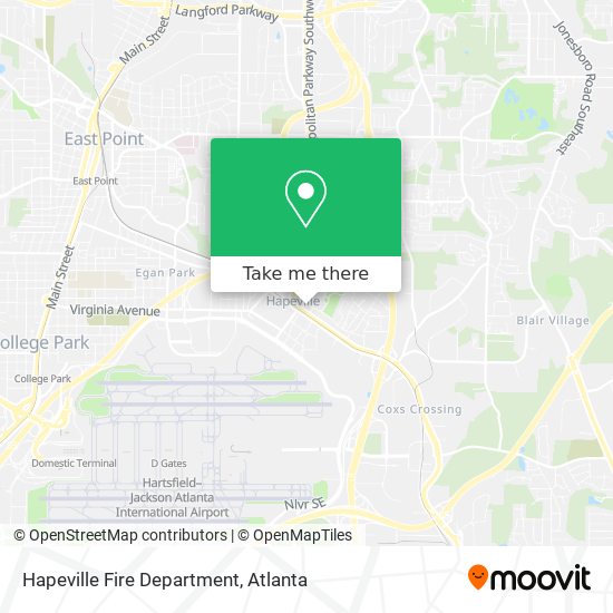 Hapeville Fire Department map