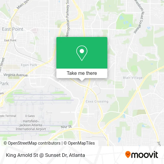 Mapa de King Arnold St @ Sunset Dr