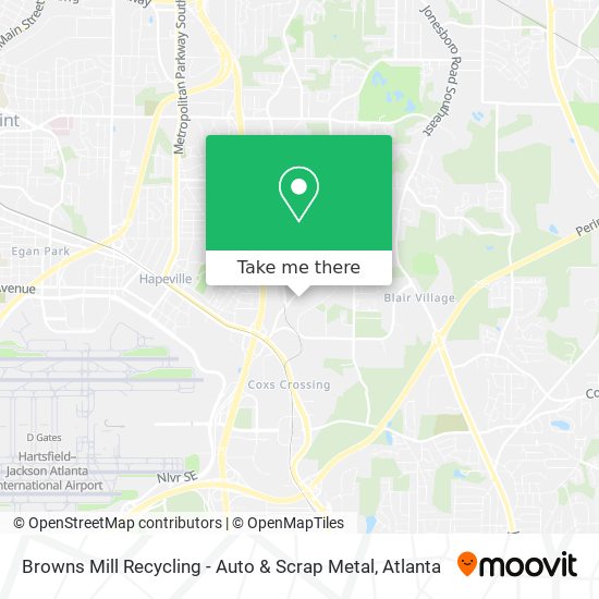 Mapa de Browns Mill Recycling - Auto & Scrap Metal