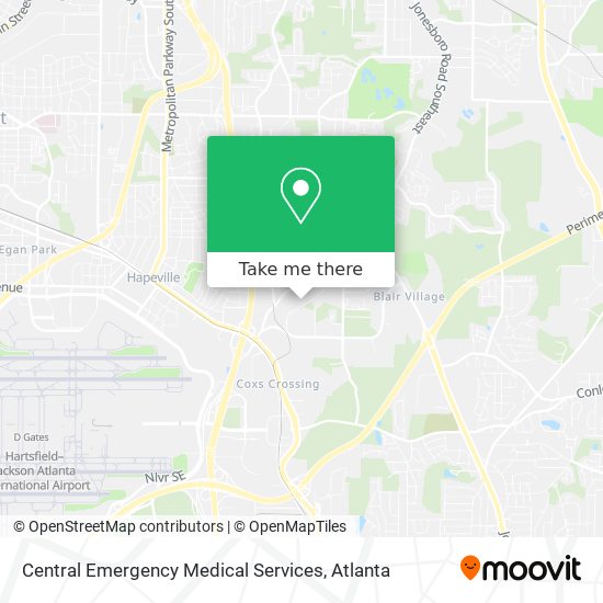 Mapa de Central Emergency Medical Services