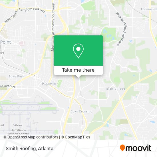 Smith Roofing map