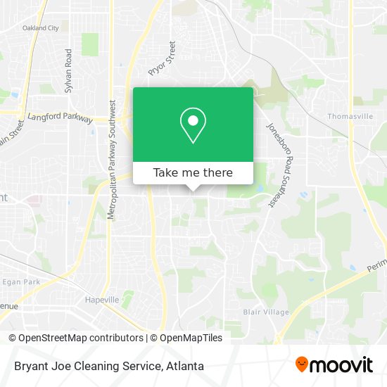 Bryant Joe Cleaning Service map