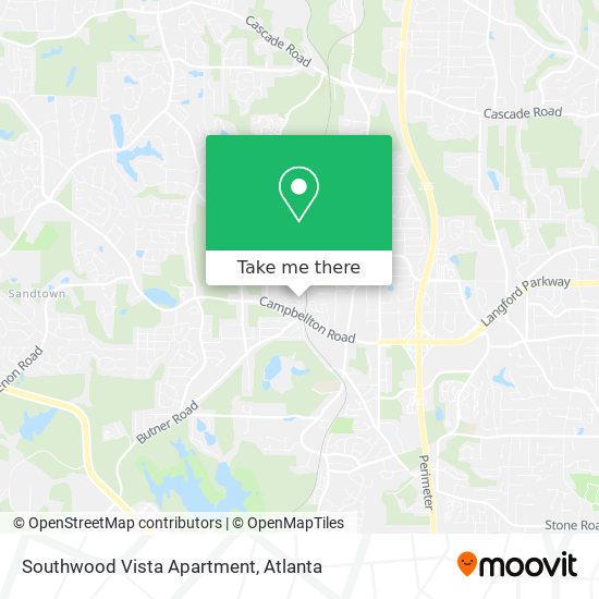 Mapa de Southwood Vista Apartment