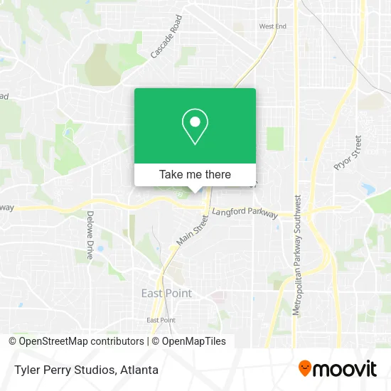 Mapa de Tyler Perry Studios