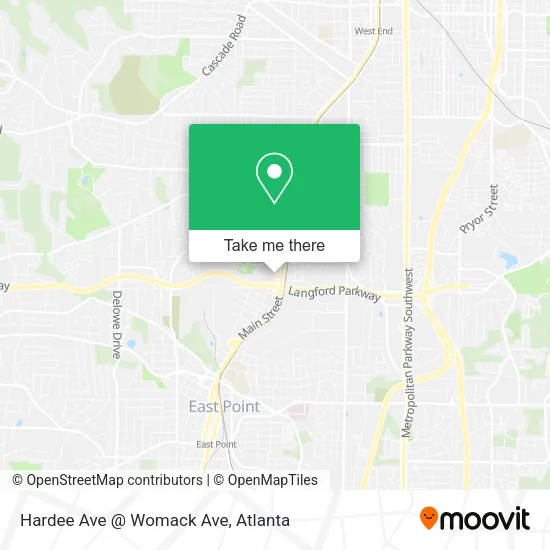 Mapa de Hardee Ave @ Womack Ave