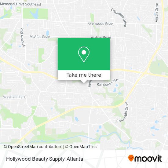 Hollywood Beauty Supply map