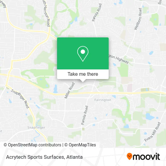 Acrytech Sports Surfaces map