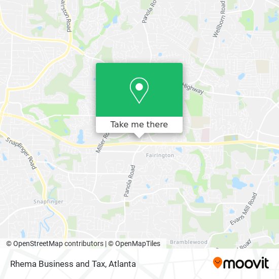 Rhema Business and Tax map