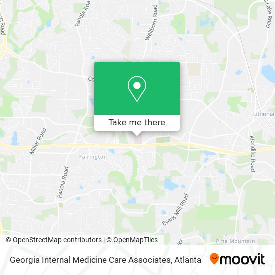 Mapa de Georgia Internal Medicine Care Associates