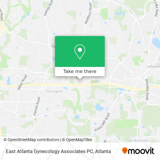East Atlanta Gynecology Associates PC map