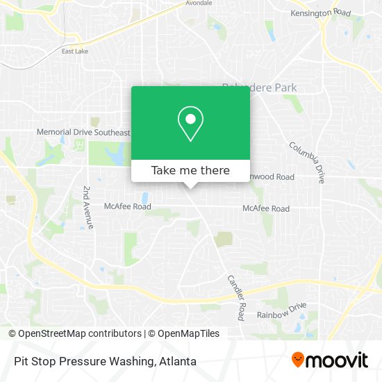 Mapa de Pit Stop Pressure Washing