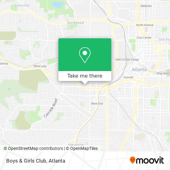 Boys & Girls Club map