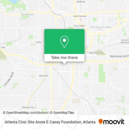 Atlanta Civic Site Annie E Casey Foundation map