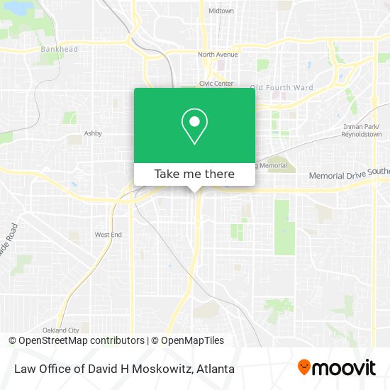 Mapa de Law Office of David H Moskowitz