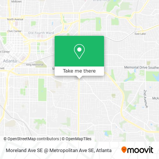 Moreland Ave SE @ Metropolitan Ave SE map