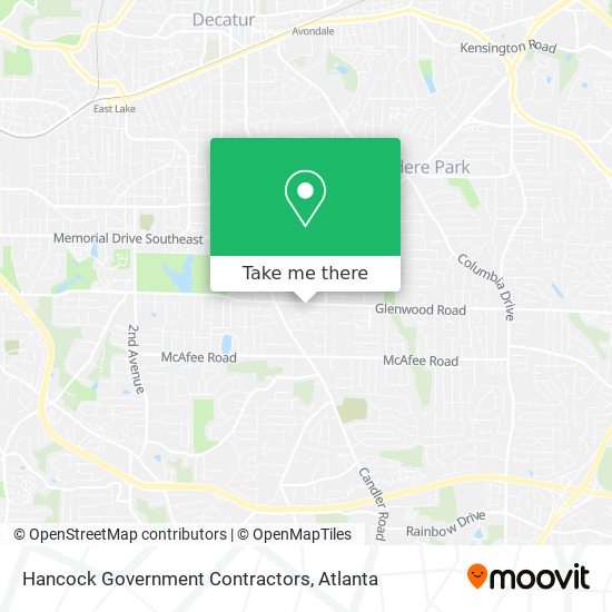 Mapa de Hancock Government Contractors
