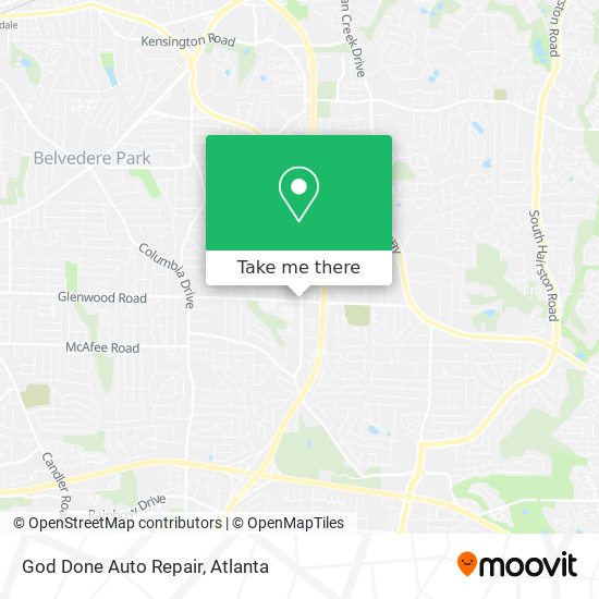 Mapa de God Done Auto Repair