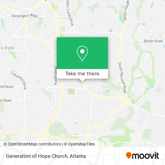 Generation of Hope Church map