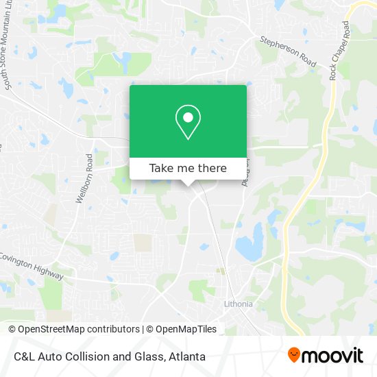Mapa de C&L Auto Collision and Glass