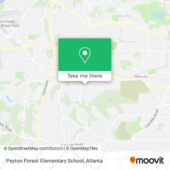 Mapa de Peyton Forest Elementary School