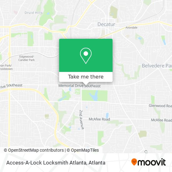 Mapa de Access-A-Lock Locksmith Atlanta