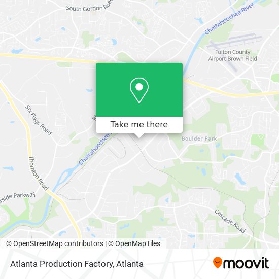 Mapa de Atlanta Production Factory